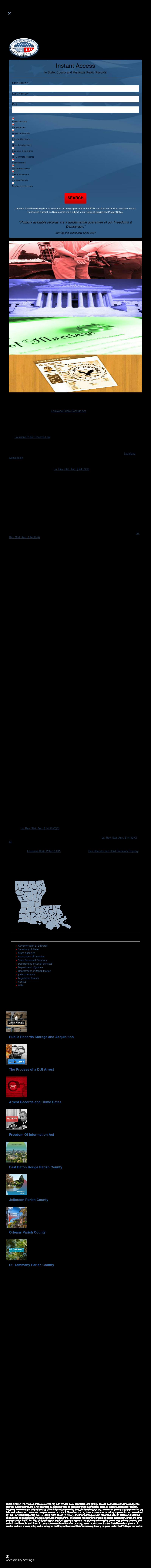 Louisiana State Records - New Orleans LA Lawyers