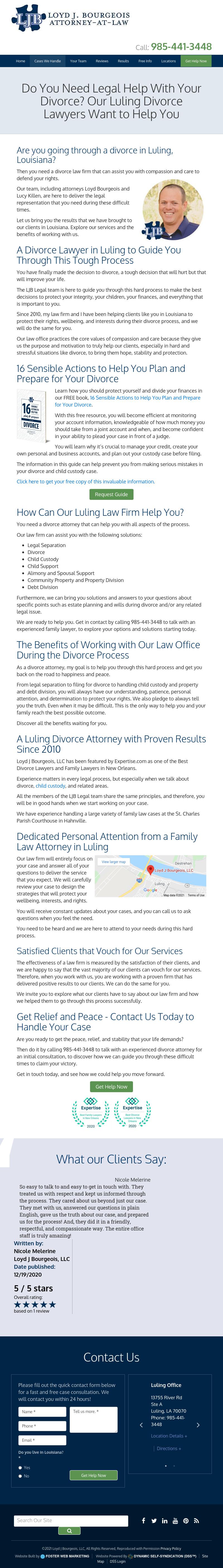 Loyd J Bourgeois, LLC - Metairie LA Lawyers