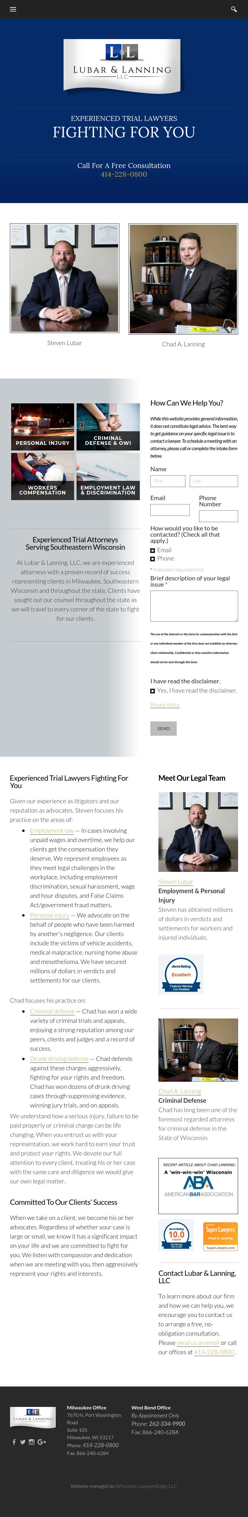 Lubar & Lanning, LLC - West Bend WI Lawyers