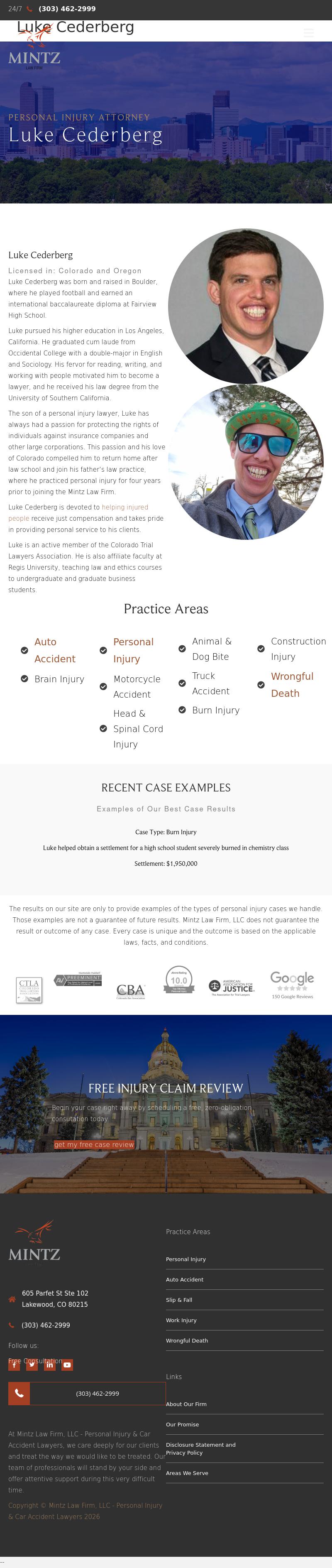 Luke Cederberg - Lakewood CO Lawyers