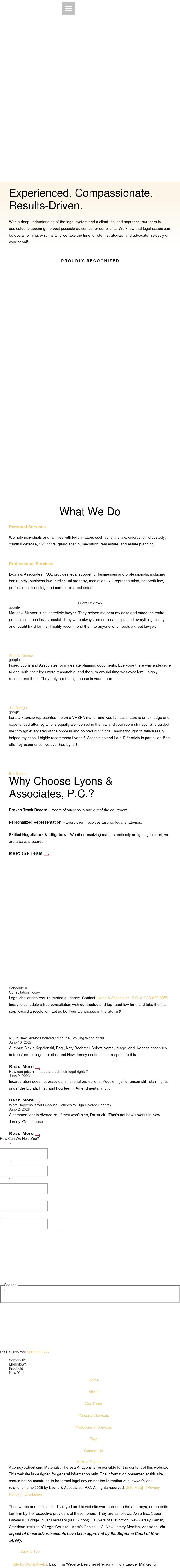 Lyons & Associates, PC - Somerville NJ Lawyers