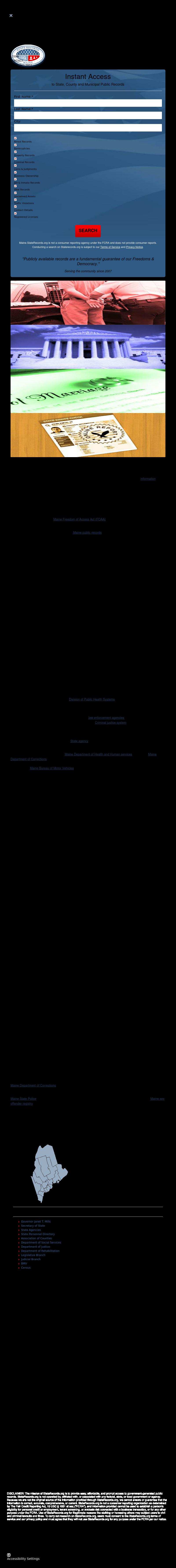 Maine State Records - Portland ME Lawyers