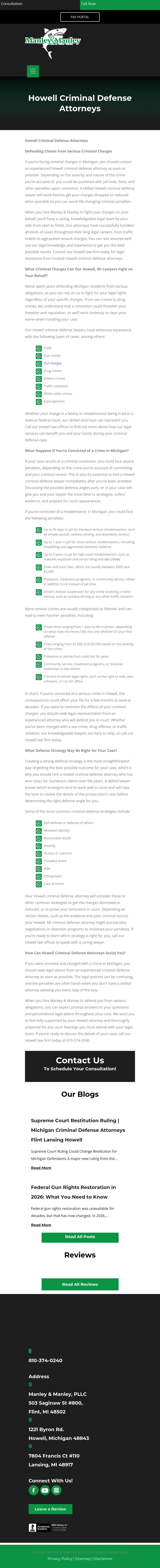 Manley & Manley - Howell MI Lawyers