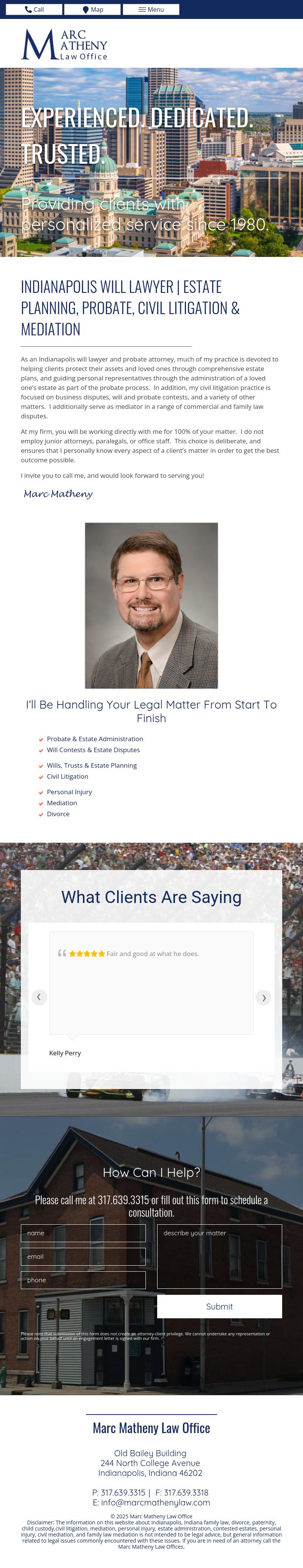 Marc Matheny - Indianapolis IN Lawyers