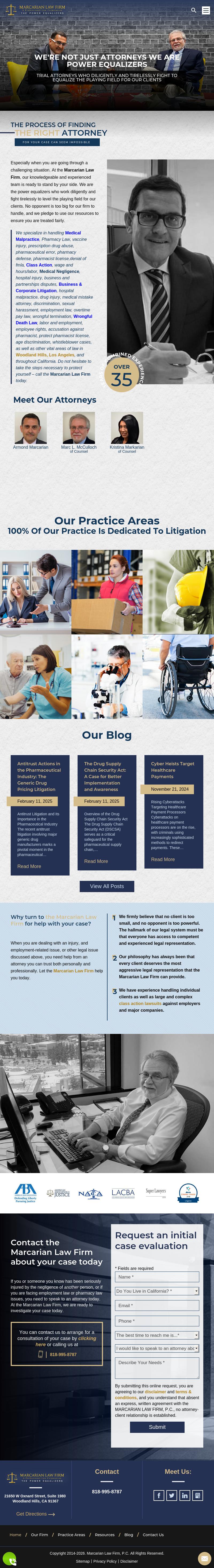 Marcarian Law Firm, P.C. - Woodland Hills CA Lawyers