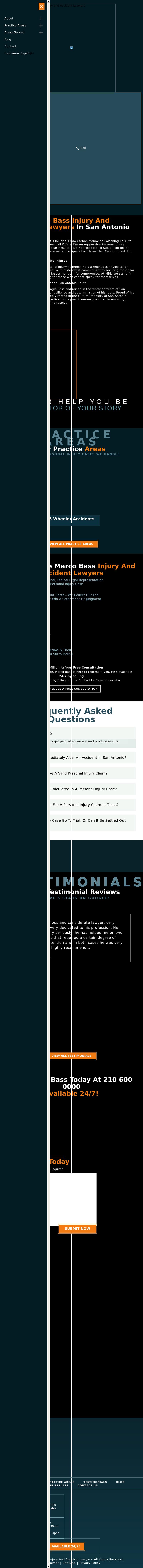 Marco Bass Law Firm - San Antonio TX Lawyers