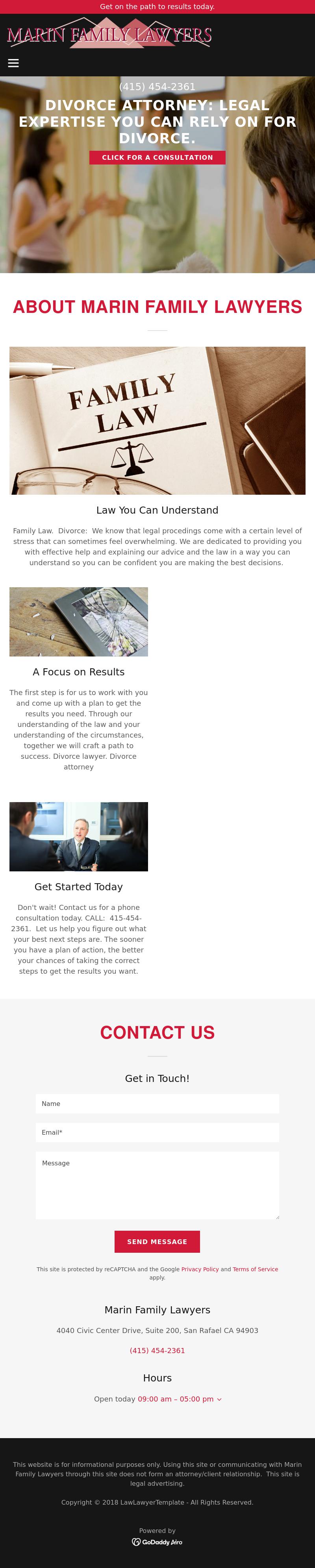Marin Family Lawyers - San Rafael CA Lawyers