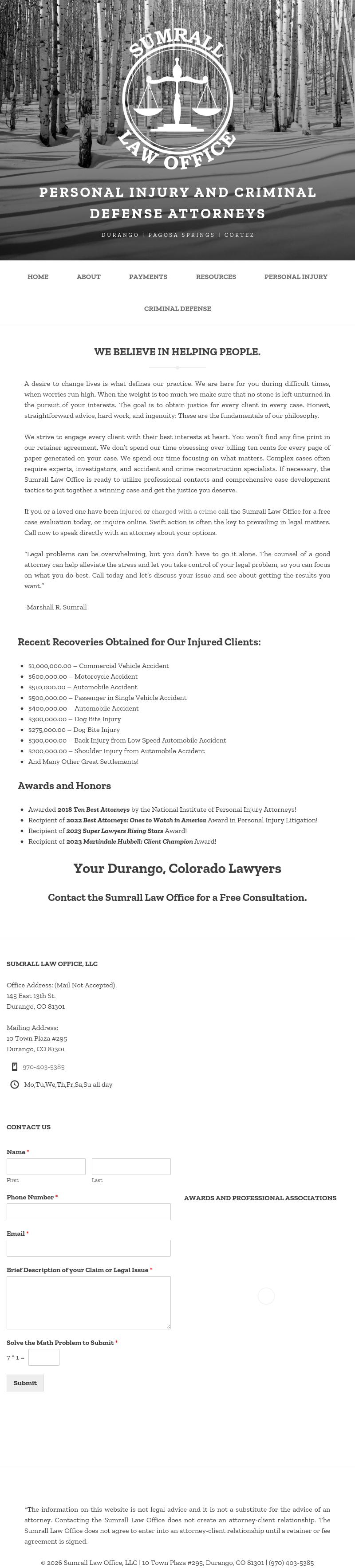 The Sumrall Law Office - Durango CO Lawyers