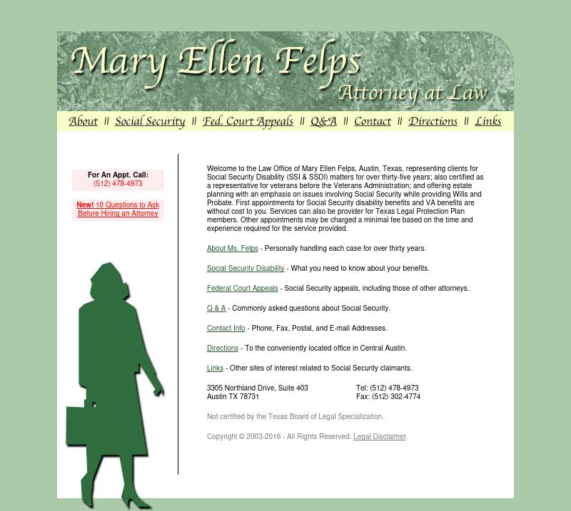 Mary Ellen Felps, Attorney At Law - Austin TX Lawyers