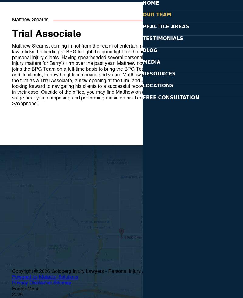 Matthew Stearns - Woodland Hills CA Lawyers