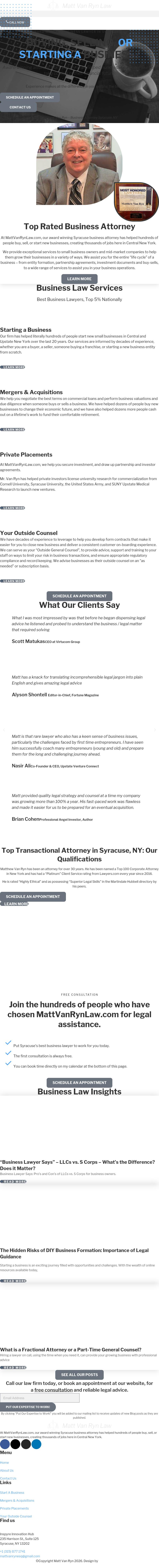 MattVanRynLaw.com - Syracuse NY Lawyers