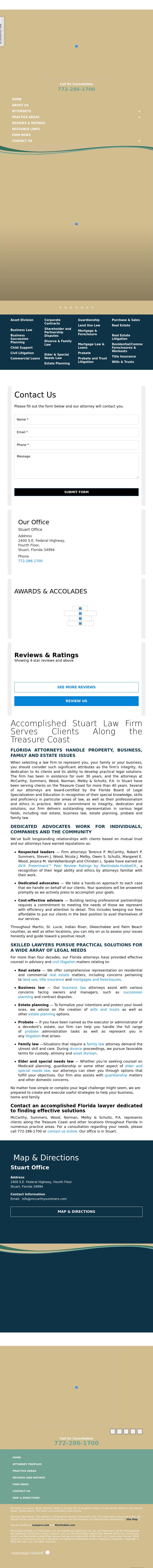 McCarthy Summers Bobko Wood Norman Bass Taylor PA - Stuart FL Lawyers