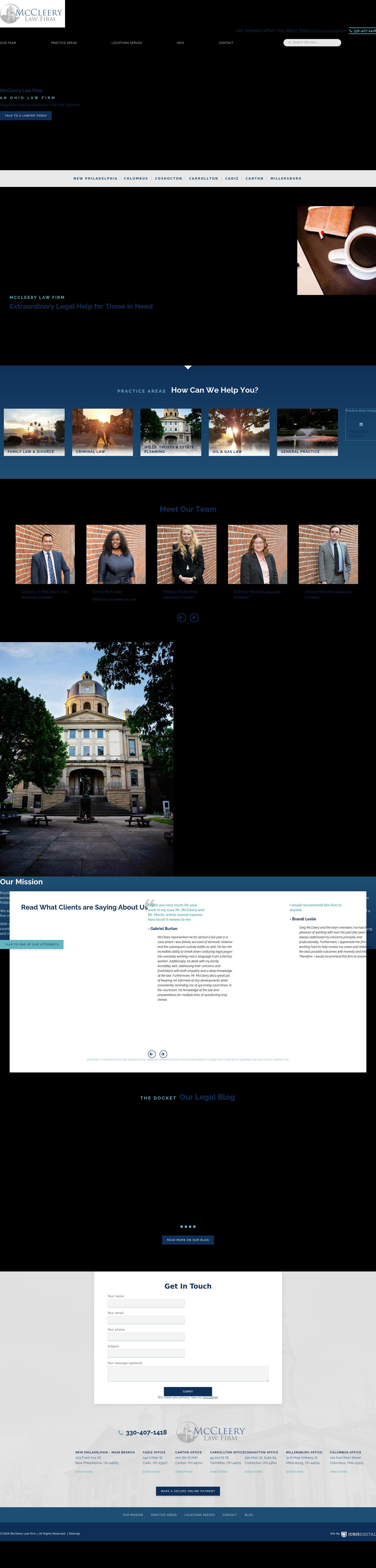 McCleery Law Firm, LLC - New Philadelphia OH Lawyers