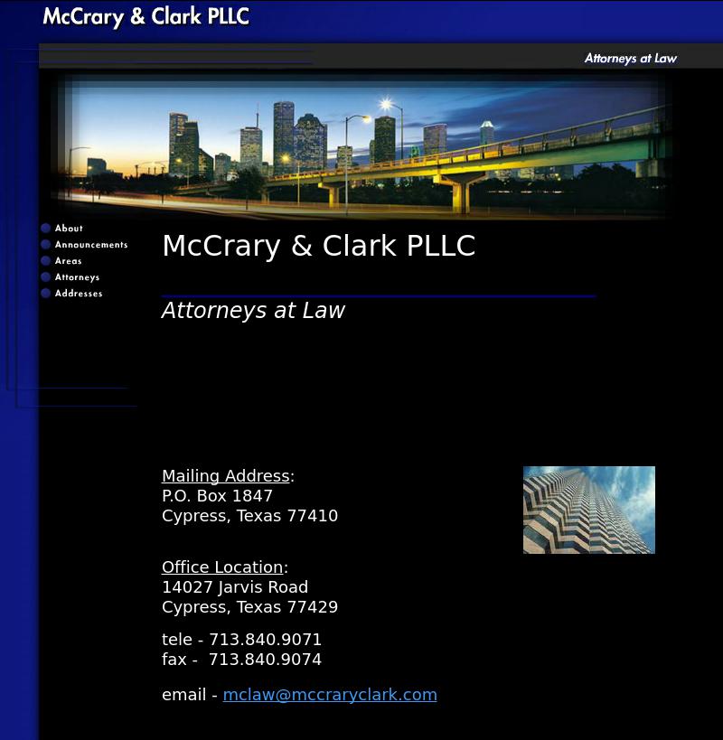 McCrary & Clark, L.L.P. - Houston TX Lawyers
