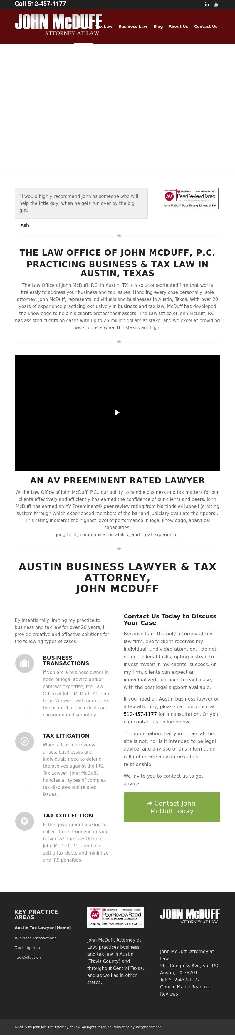 Mcduff, John - Austin TX Lawyers