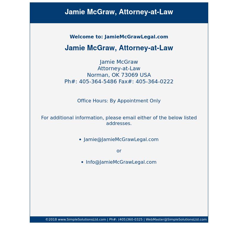 McGraw Jamie J - Norman OK Lawyers