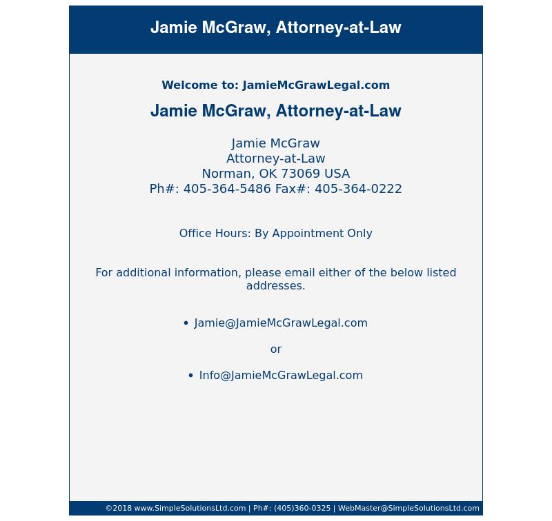 McGraw Jamie J - Norman OK Lawyers