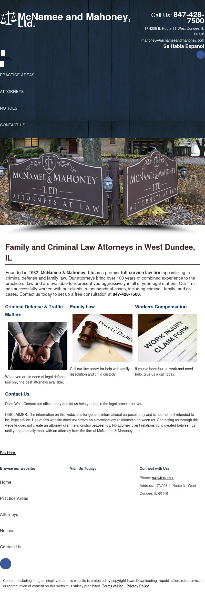 McNamee & Mahoney Ltd. - Dundee IL Lawyers