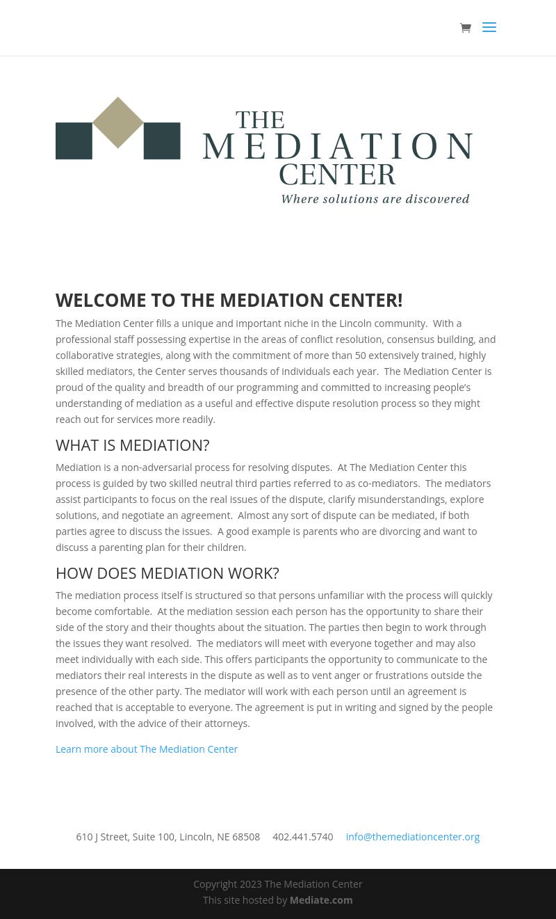 Mediation Center The - Lincoln NE Lawyers