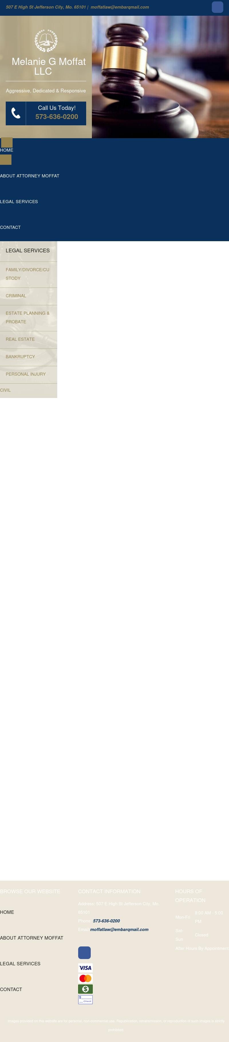 Melanie G. Moffat, LLC - Jefferson City MO Lawyers