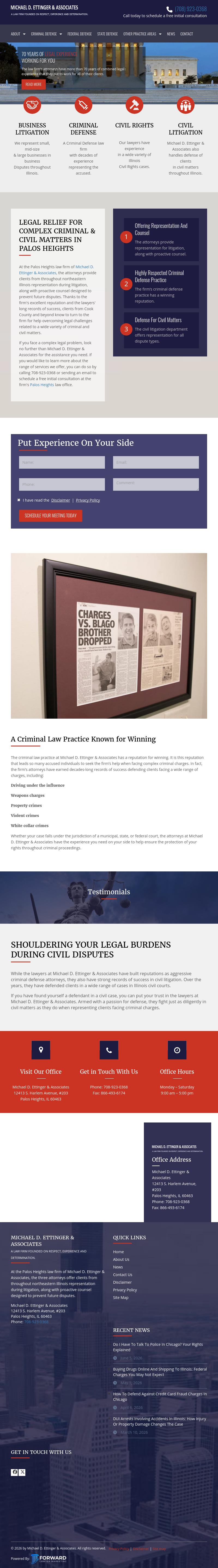 Michael D. Ettinger & Associates - Palos Heights IL Lawyers