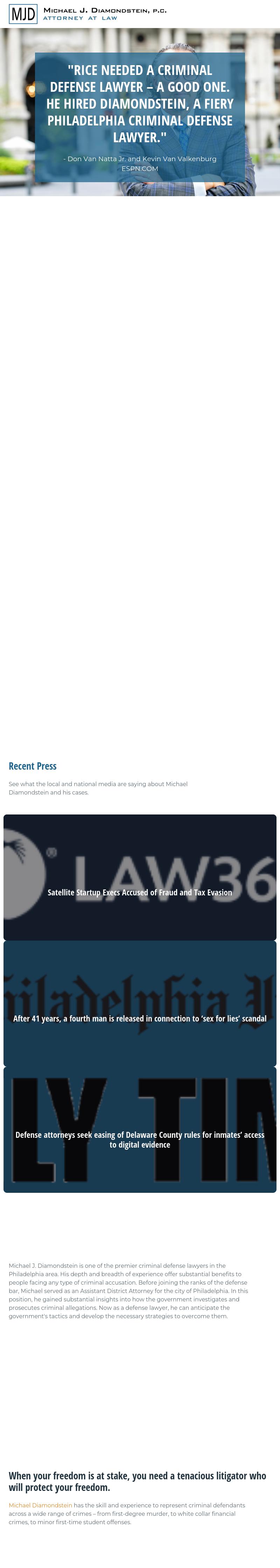 Michael J. Diamondstein, P.C. Attorney At Law - Philadelphia PA Lawyers