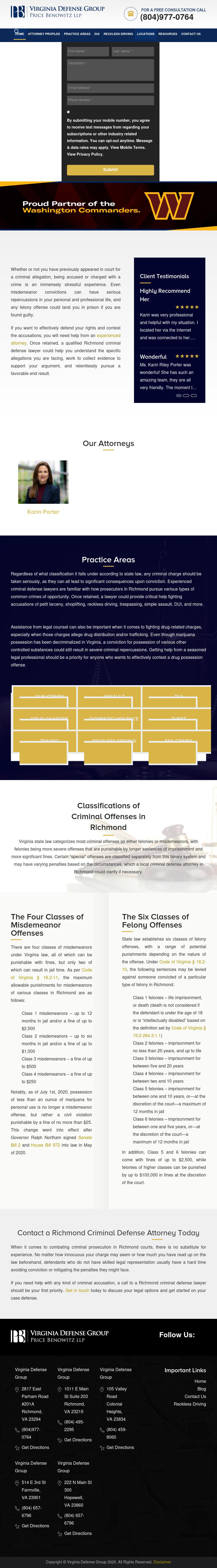 Virginia Defense Group -  Richmond VA Lawyers