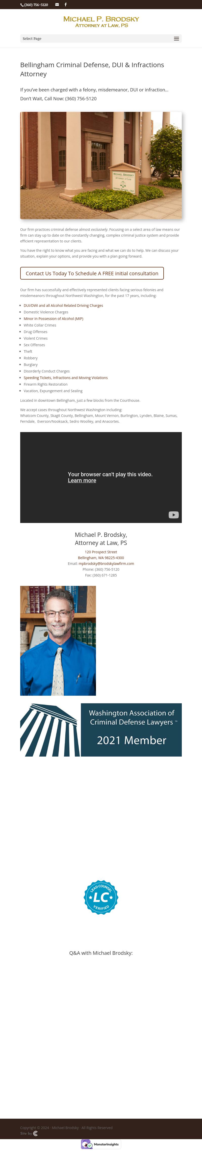 Michael P. Brodsky - Bellingham WA Lawyers