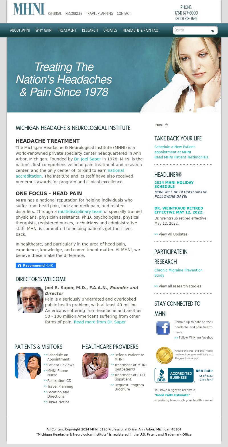 Michigan Headache & Neurological Institute - Ann Arbor MI Lawyers