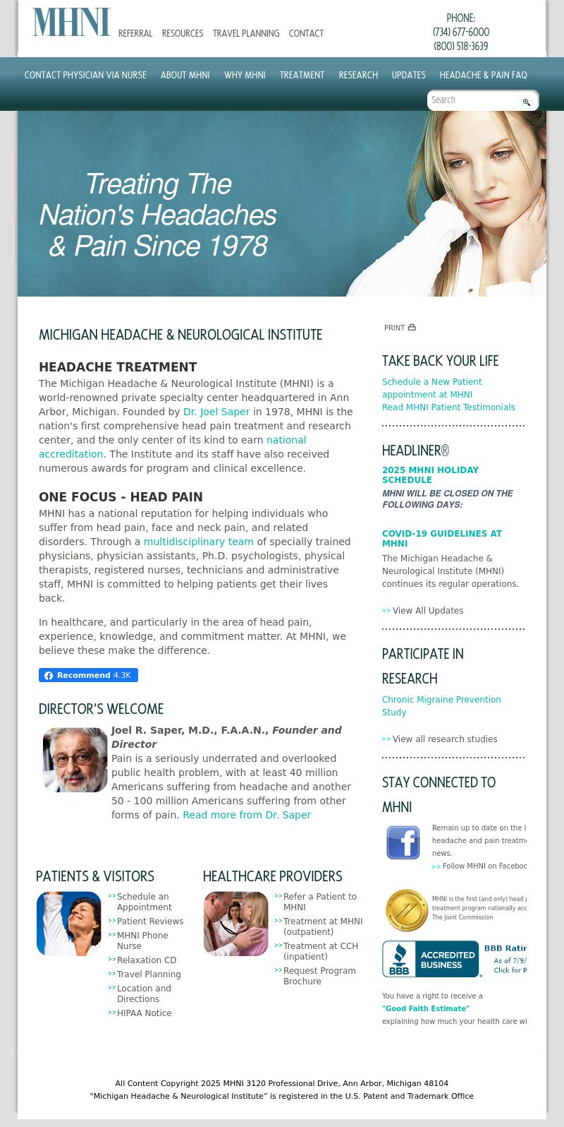 Michigan Headache & Neurological Institute - Ann Arbor MI Lawyers