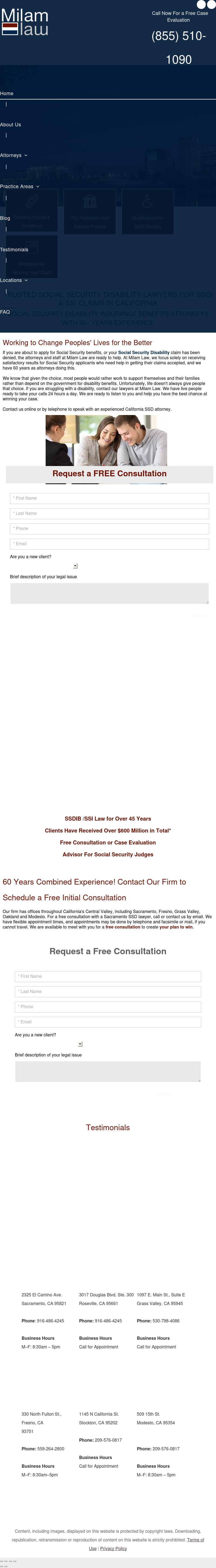 Milam Law - Sacramento CA Lawyers