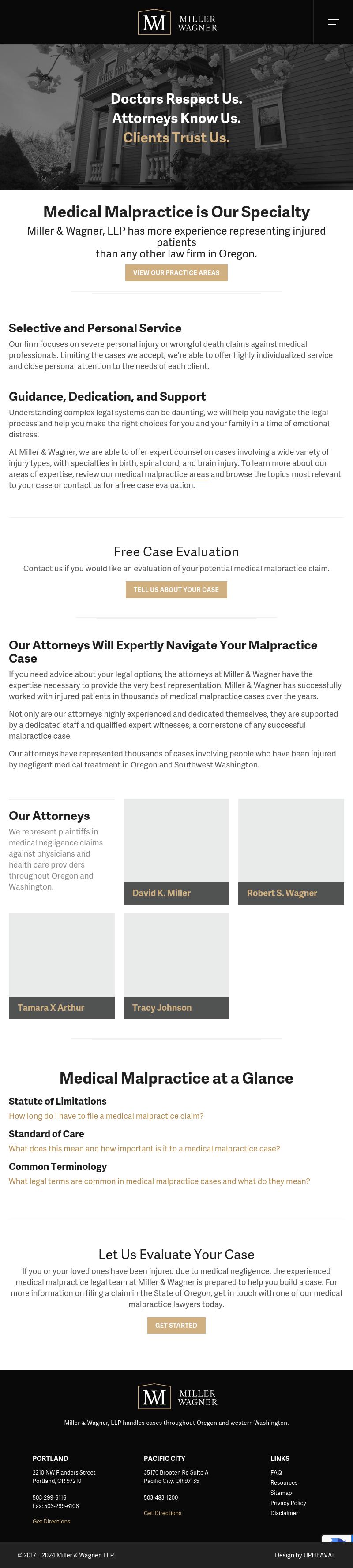 Miller & Wagner, LLP - Eugene OR Lawyers