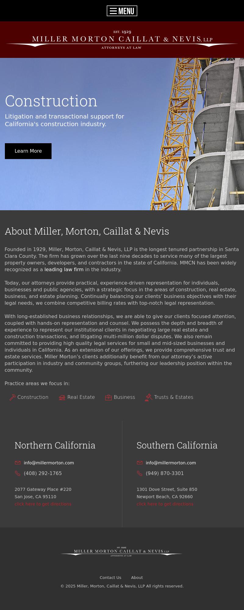 Miller Morton Caillat And Nevis - San Jose CA Lawyers