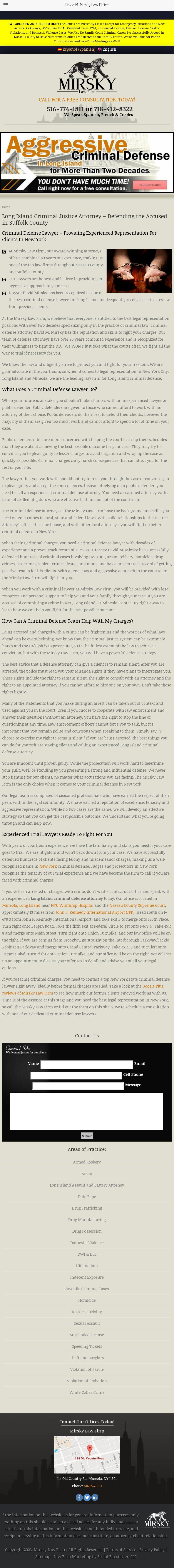 Mirsky Law Firm - Mineola NY Lawyers