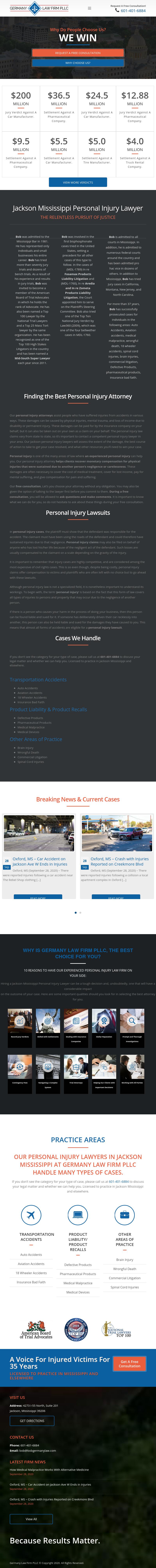 GERMANY LAW FIRM PLCC -  Jackson MS Lawyers