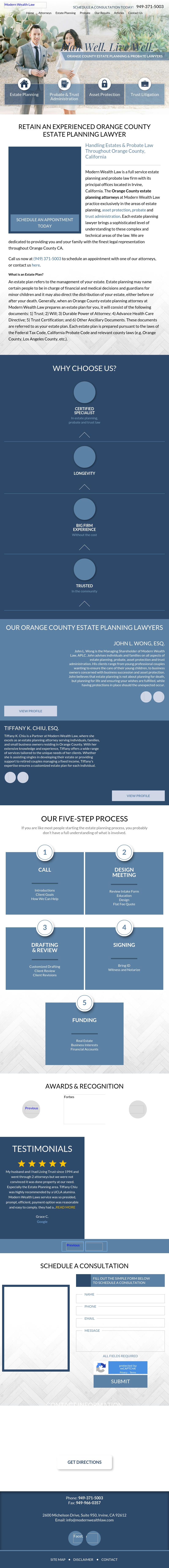Modern Wealth Law - Costa Mesa CA Lawyers