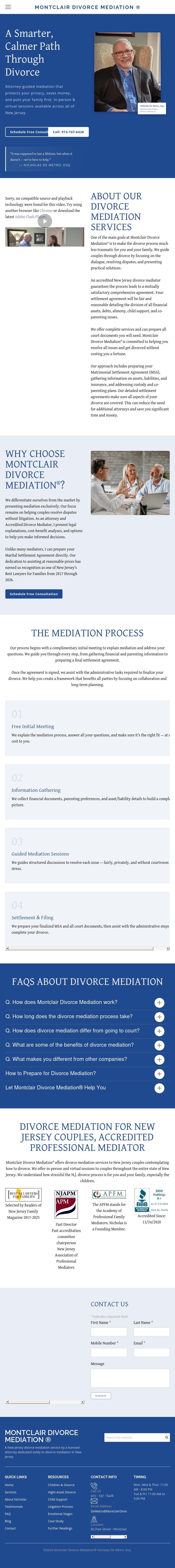 Montclair Divorce Mediation - Montclair NJ Lawyers