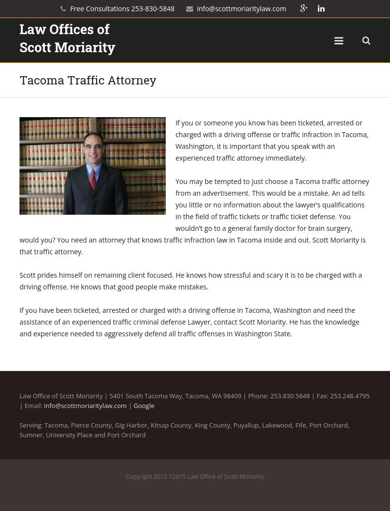 Moriarity Scott M. - Tacoma WA Lawyers