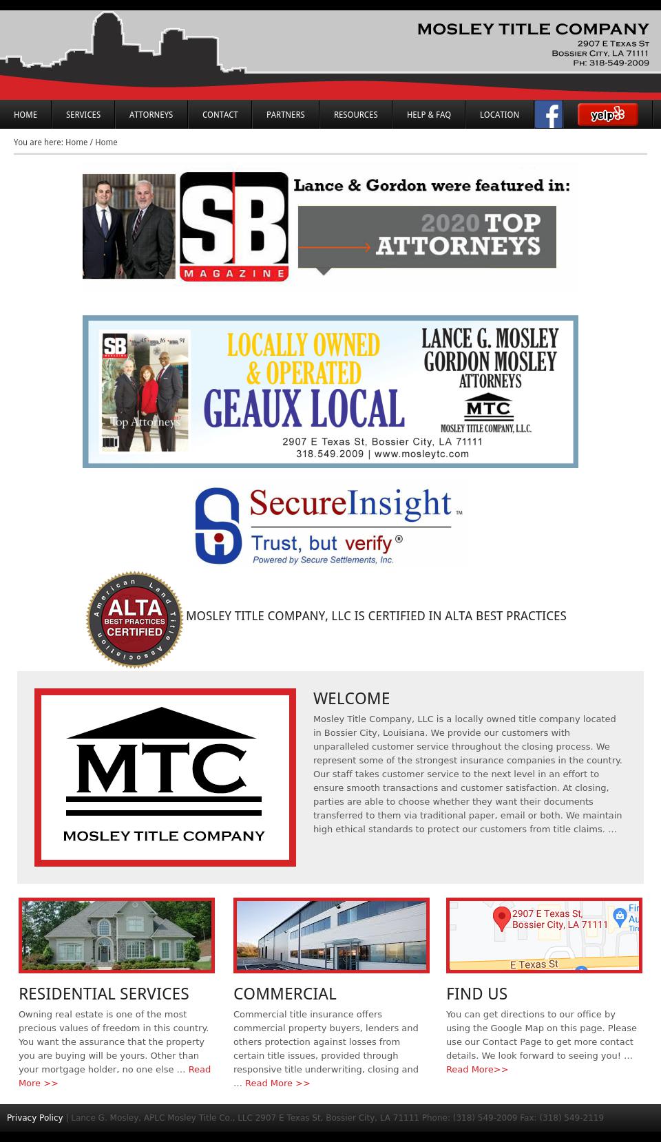 Mosley Title Co LLC - Bossier City LA Lawyers