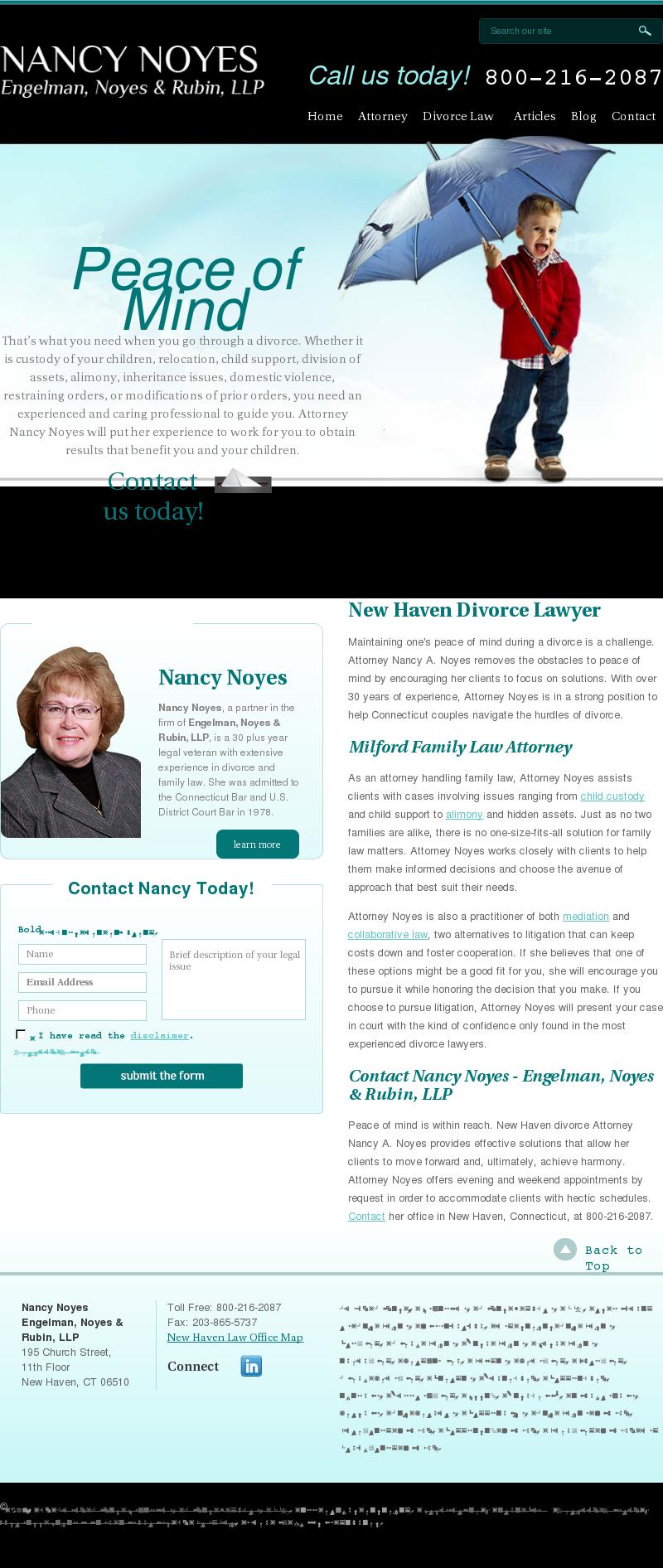 Nancy Noyes - New Haven CT Lawyers
