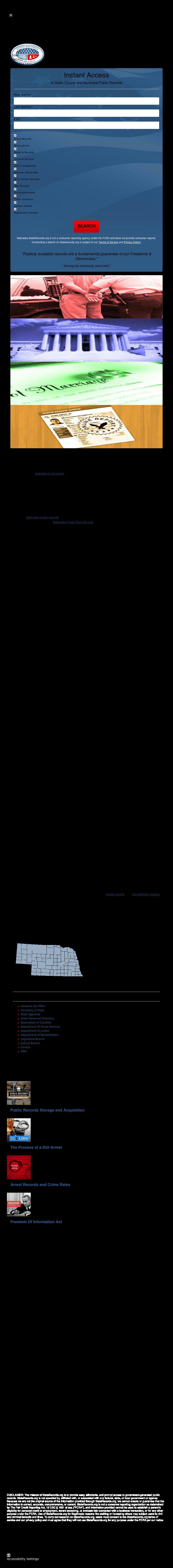 Nebraska State Records - Omaha NE Lawyers
