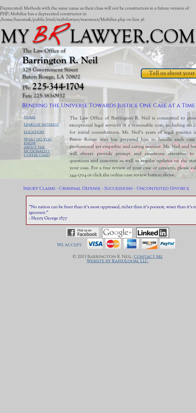 Neil, Barrington R - Baton Rouge LA Lawyers