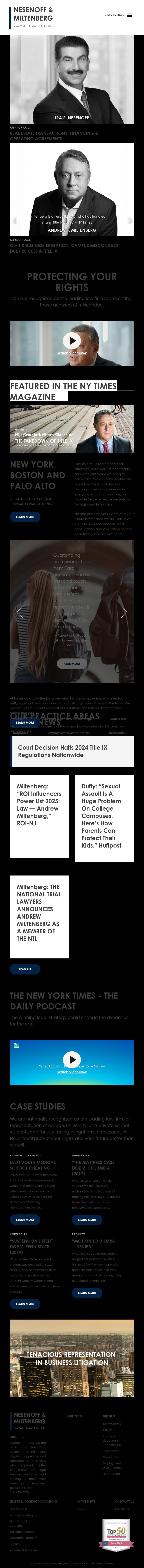 Nesenoff & Miltenberg, LLP - New York NY Lawyers