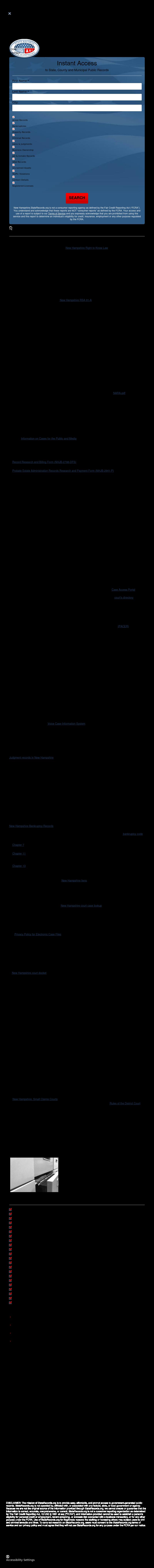 New Hampshire Court Records - Bedford NH Lawyers