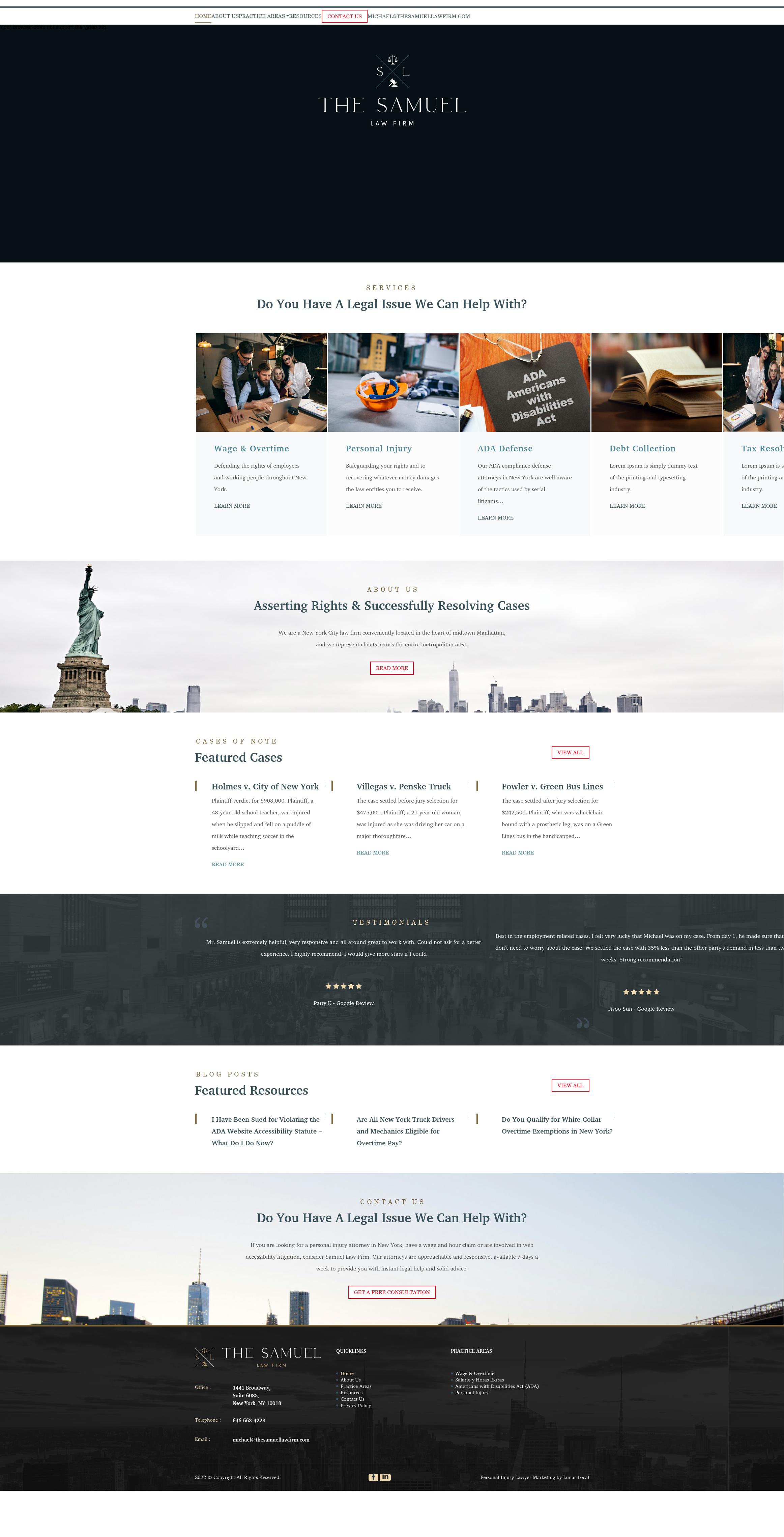 The Samuel Law Firm - New York NY Lawyers