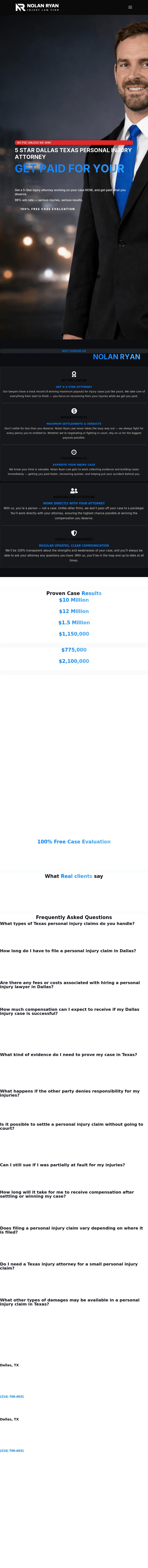 Nolan Ryan law - Dallas TX Lawyers