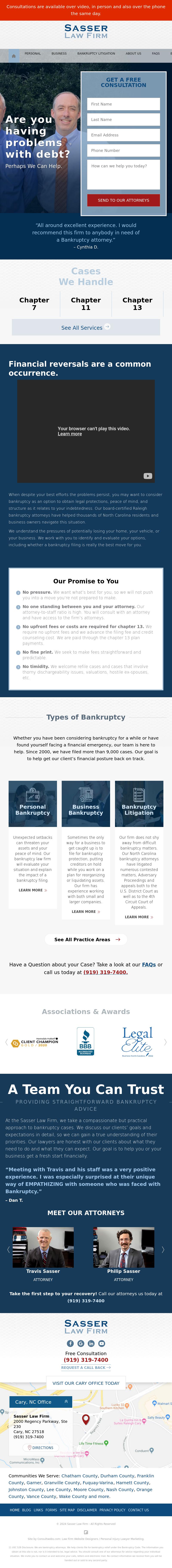 Sasser Law Firm - Cary NC Lawyers