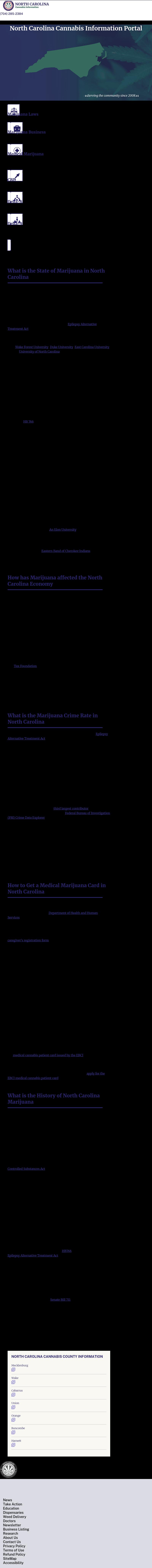 North Carolina Cannabis Information Portal - Charlotte NC Lawyers