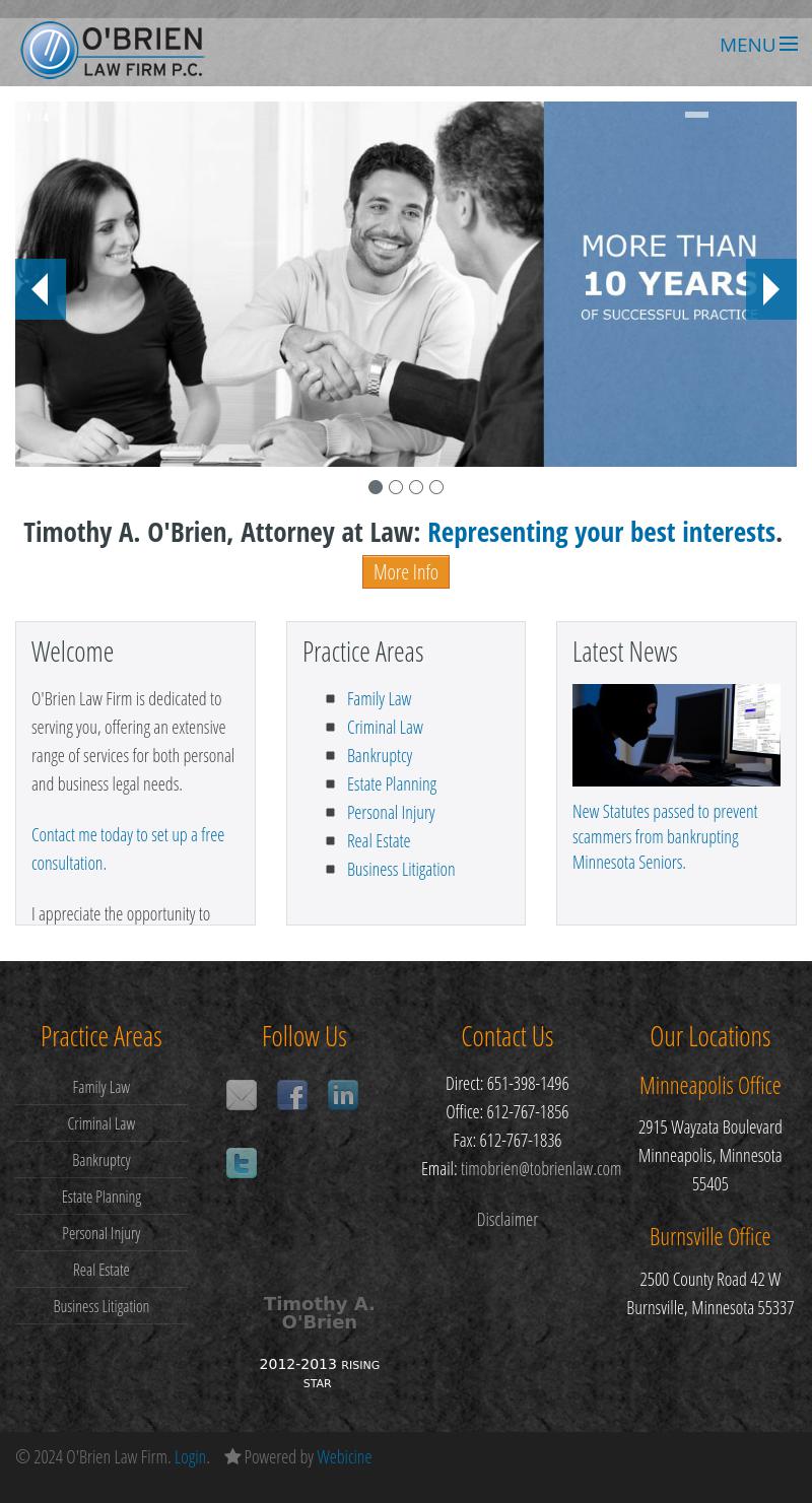 O'Brien Law Firm, PC - Burnsville MN Lawyers