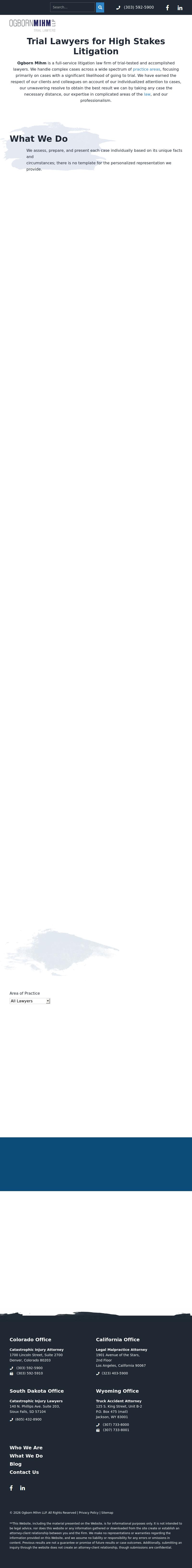 Ogborn Mihm, LLP - Denver CO Lawyers